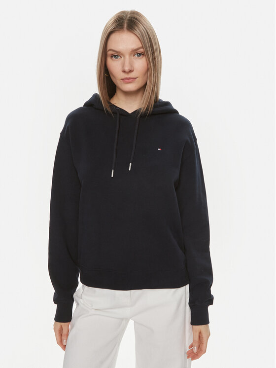 Tommy Hilfiger Bluza Flag WW0WW41245 Granatowy Regular Fit