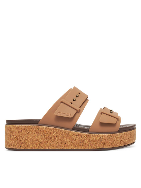 Crocs Klapki Brooklyn Cork Buckle 211252 Beżowy