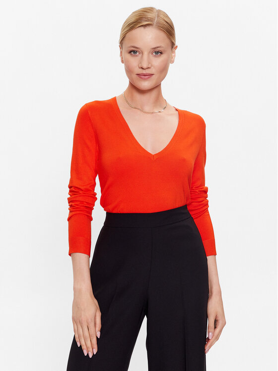 Liu Jo Sweter WF3127 MA18F Pomarańczowy Regular Fit