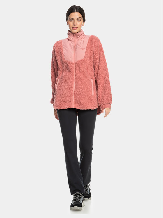 Roxy Polar Sherpa Jacket Plfl ERJPF03155 Różowy Regular Fit