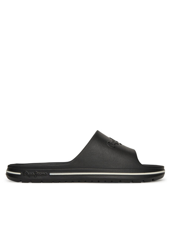 Pepe Jeans Klapki Beach Slide M PMS70159 Czarny