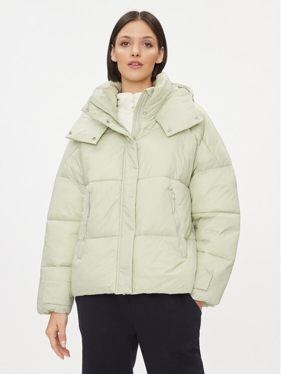 4F Kurtka zimowa 4FAW23TDJAF231 Zielony Regular Fit