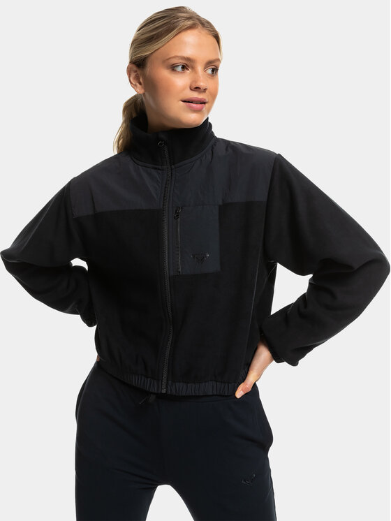 Roxy Polar Wow Zip Up Jkt Plfl ERJPF03141 Szary Regular Fit