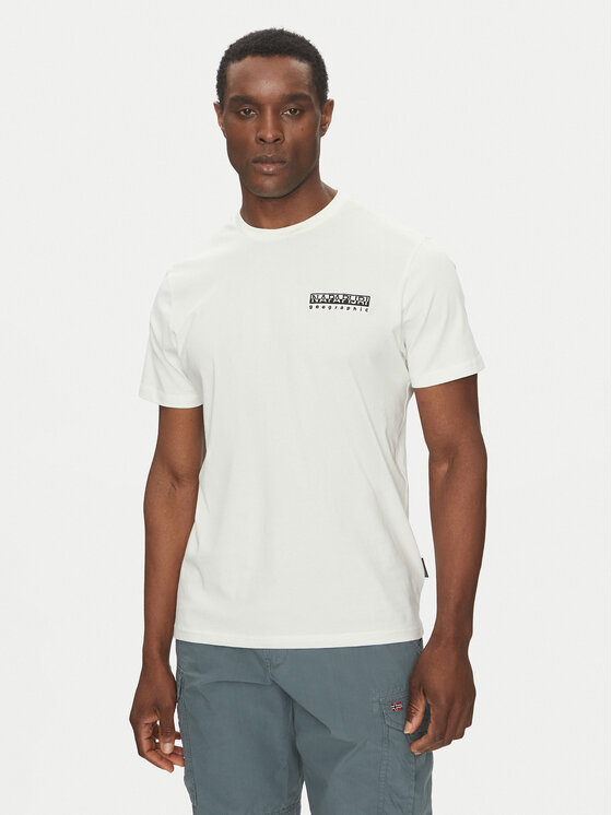 Napapijri T-Shirt S-Vignoni NP0A4ILX Écru Regular Fit