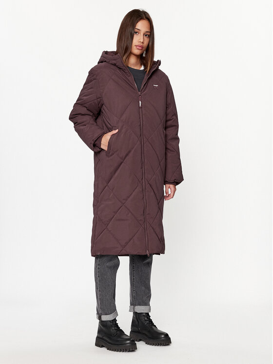 Wrangler Kurtka zimowa 112342650 Bordowy Regular Fit