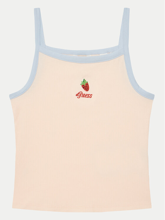 Guess Top J5GI07 KCU20 Różowy Slim Fit