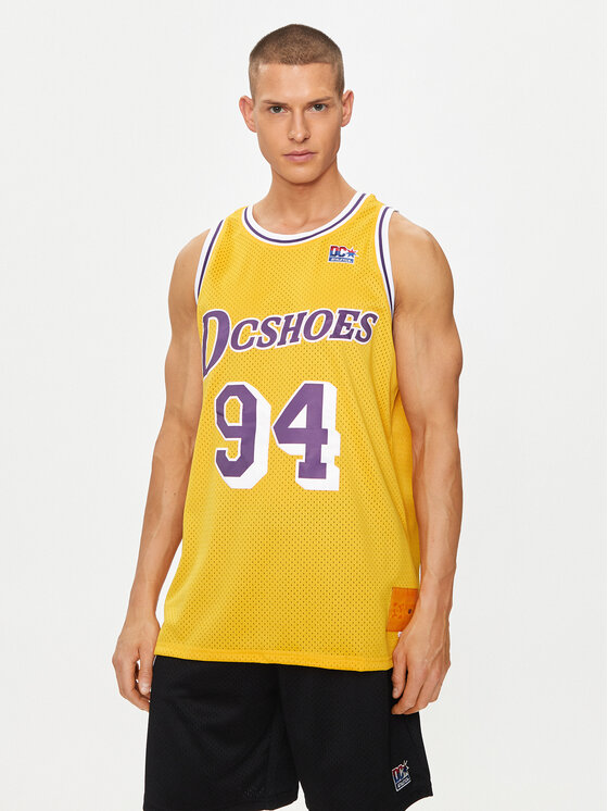 DC Tank top Showtime Jersey ADYKT03229 Żółty Regular Fit