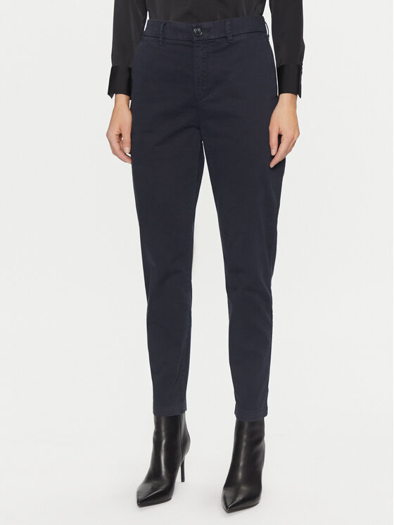 BOSS Spodnie materiałowe C_Tachini2-D 50508675 Granatowy Regular Fit