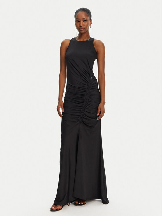 Patrizia Pepe Sukienka wieczorowa 2A2872/J294-K103 Czarny Regular Fit