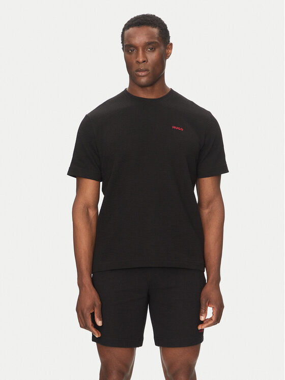 HUGO T-Shirt Austin 50532011 Czarny Regular Fit