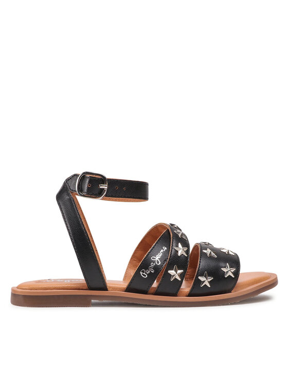 Pepe Jeans Sandały Irma Studs PGS90176 Czarny