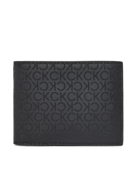 Calvin Klein Portfel męski Ck Sleek Trifold 10Cc W/Coin K50K512865 Czarny
