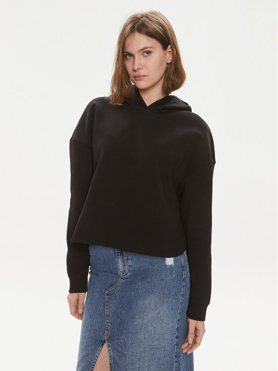 Sisley Bluza 3YL9L200O Czarny Regular Fit