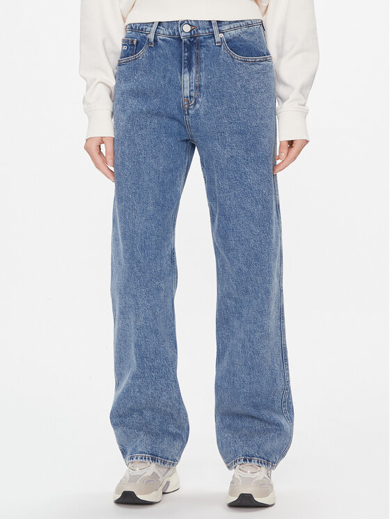 Tommy Jeans Jeansy Betsy Md Ls Cg4136 DW0DW17188 Granatowy Loose Fit