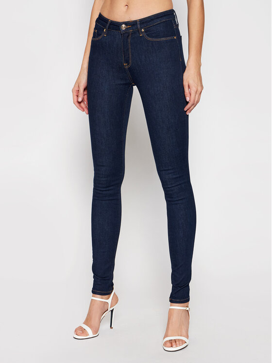 Tommy Hilfiger Jeansy WW0WW14742 Granatowy Skinny Fit
