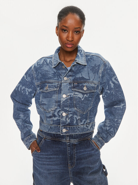 Tommy Jeans Kurtka jeansowa Claire DW0DW17664 Niebieski Regular Fit