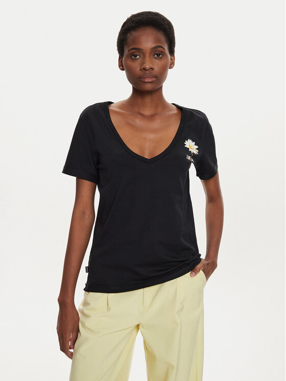 Desigual T-Shirt Vini 24WWTK41 Czarny Regular Fit