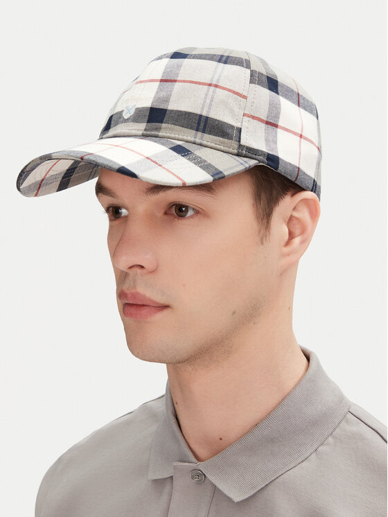 Barbour Czapka z daszkiem Tartan MHA0617TN40 Beżowy