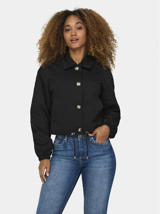 ONLY Kurtka przejściowa Eja Orchid 15308910 Czarny Regular Fit