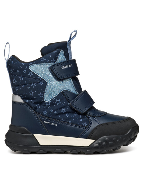 Geox Śniegowce J Trekkyup Girl B Ab J46M7C 0MNBC CF44Y D Granatowy