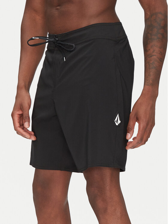 Volcom Szorty kąpielowe Lido Solid A0812416 Czarny Regular Fit