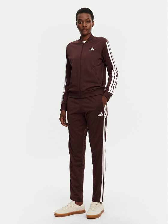 adidas Dres Essentials 3-Stripes JD2683 Brązowy Regular Fit