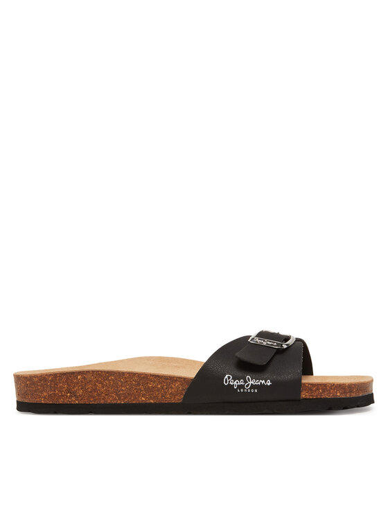 Pepe Jeans Klapki PLS90616 Czarny