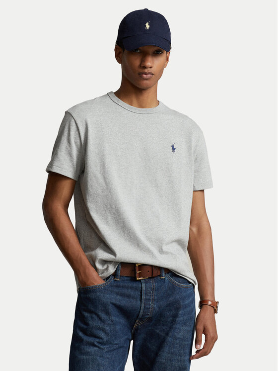 Polo Ralph Lauren T-Shirt Classics 710811284004 Szary Regular Fit