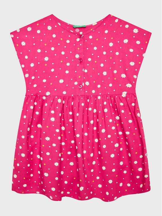 United Colors Of Benetton Sukienka codzienna 4EKJGV00M Różowy Regular Fit