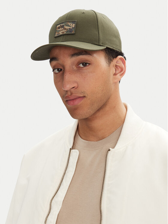 Alpha Industries Czapka z daszkiem Crew Camo 156903 Zielony