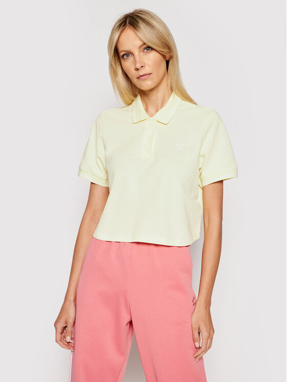 adidas Polo Tennis Luxe H56469 Żółty Regular Fit