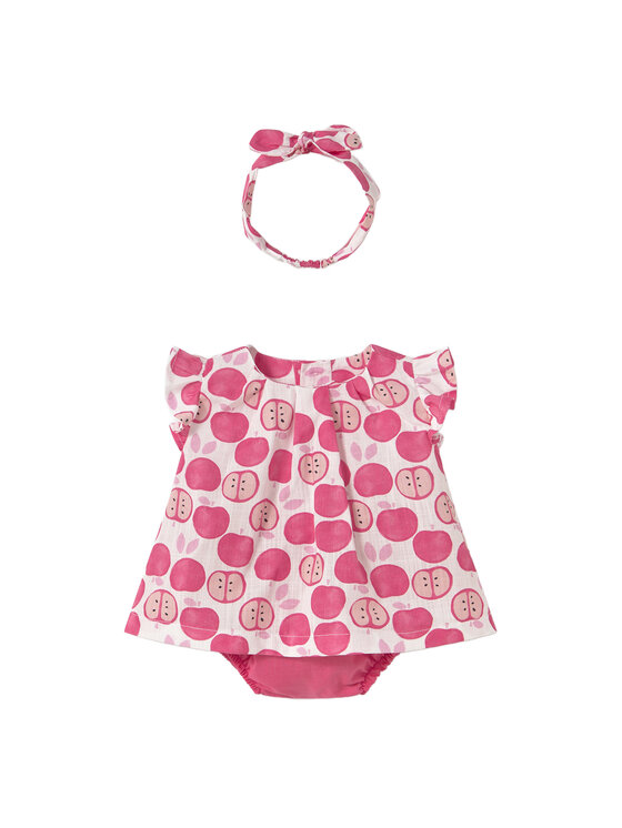 Mayoral Sukienka codzienna 1260 Różowy Regular Fit