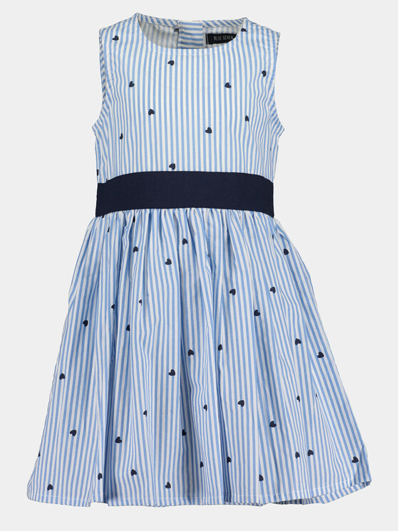 Blue Seven Sukienka letnia 734131 X Niebieski Regular Fit