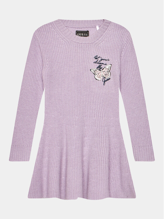 Guess Sukienka codzienna K3BK20 Z39T0 Fioletowy Regular Fit