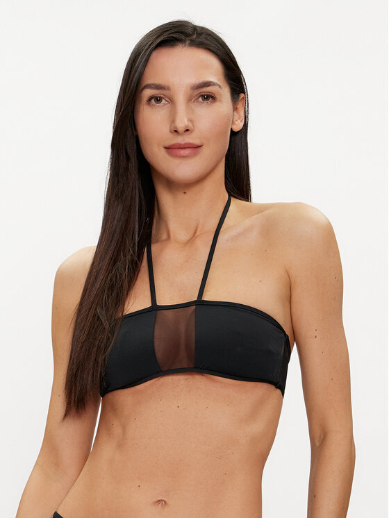 Calvin Klein Swimwear Góra od bikini KW0KW02326 Czarny