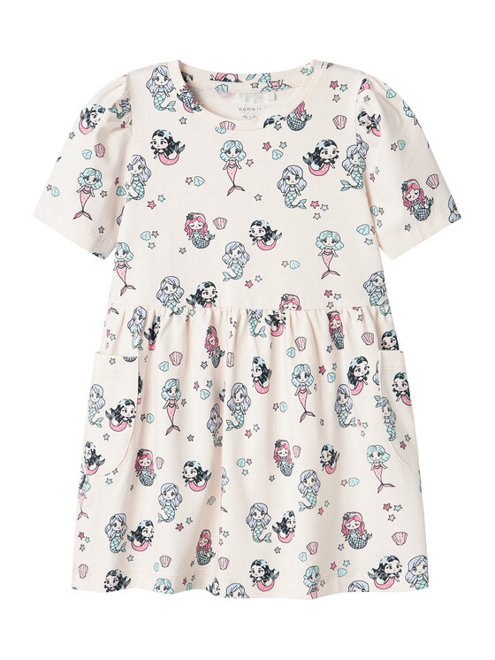 NAME IT Sukienka codzienna Fenja 13238062 Różowy Regular Fit