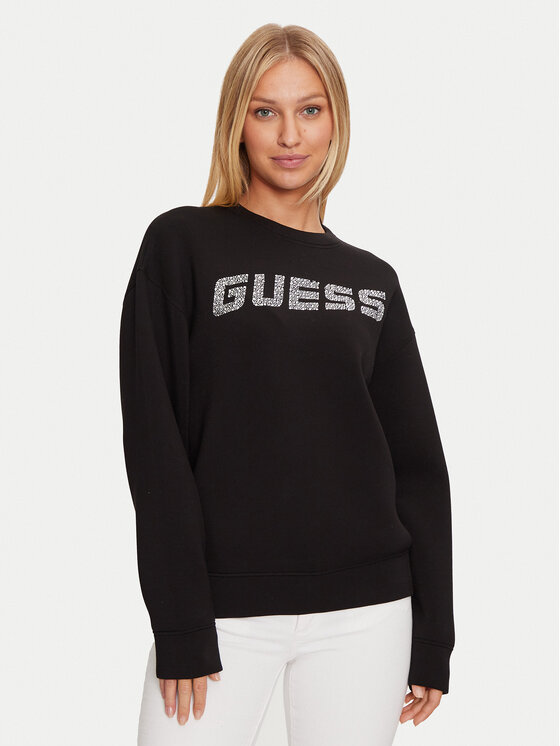 Guess Bluza V4BQ15 K7UW2 Czarny Regular Fit