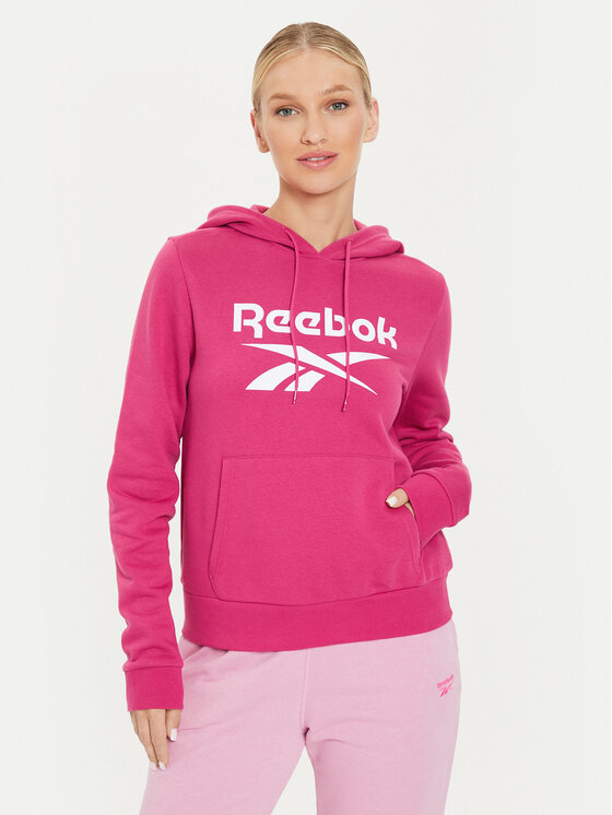 Reebok Bluza Fleece Hoodie Różowy Regular Fit