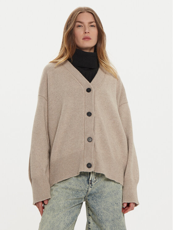 ViCOLO Kardigan 55007S Brązowy Regular Fit