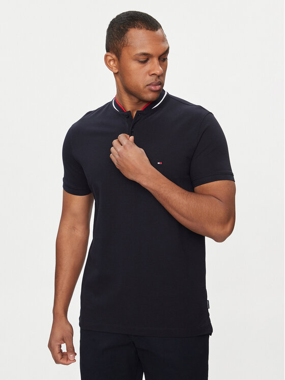 Tommy Hilfiger Polo Mao MW0MW34752 Granatowy Slim Fit