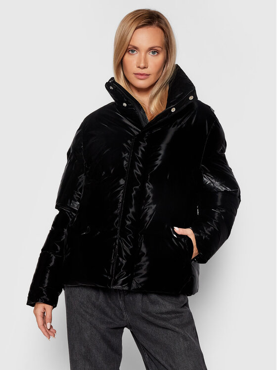 Rains Kurtka zimowa Unisex 1522 Czarny Boxy Fit