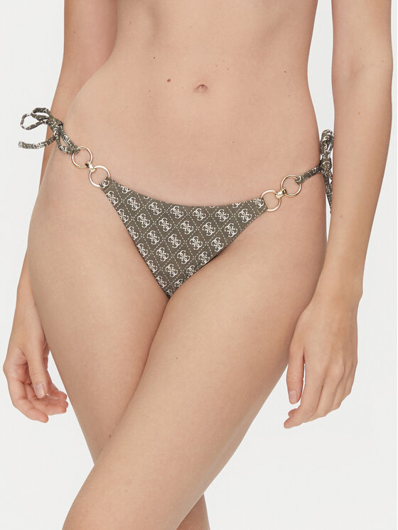 Guess Dół od bikini E5GO27 KCRL2 Zielony