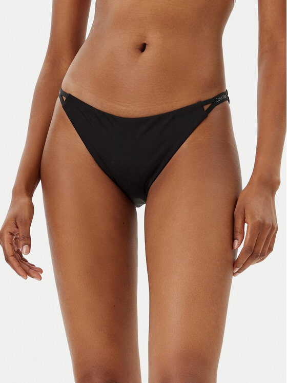 Calvin Klein Swimwear Dół od bikini KW0KW02796 Czarny