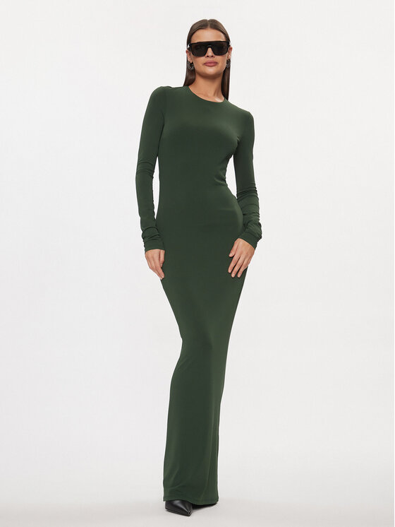 Patrizia Pepe Sukienka wieczorowa 8A1207/J113-G570 Zielony Regular Fit