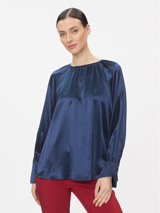 Rinascimento Bluzka CFC0116710003 Granatowy Regular Fit