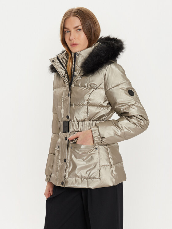 Morgan Kurtka zimowa 242-GELIAM Złoty Regular Fit