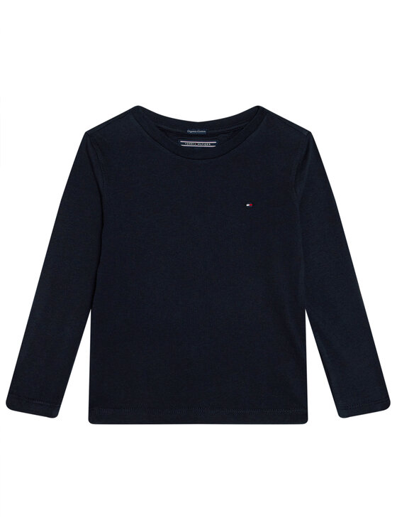 Tommy Hilfiger Bluzka KB0KB04141 S Granatowy Long Sleeve