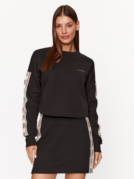 Guess Bluza V3BQ16 KB3P2 Czarny Regular Fit