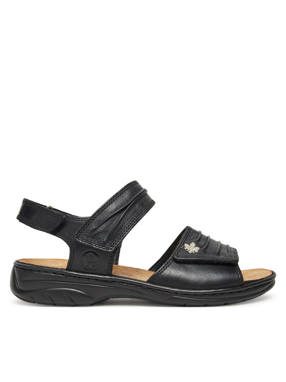 Rieker Sandały 64560-01 Czarny