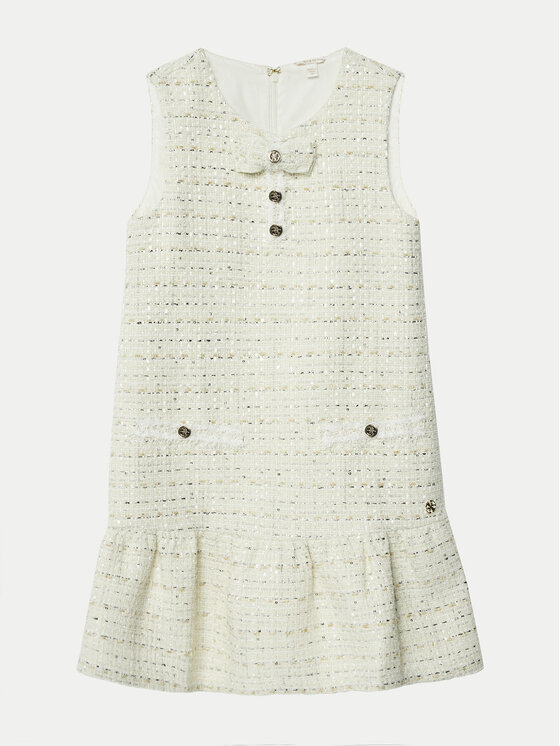Guess Sukienka codzienna J5RK05 WGXO0 Écru Regular Fit